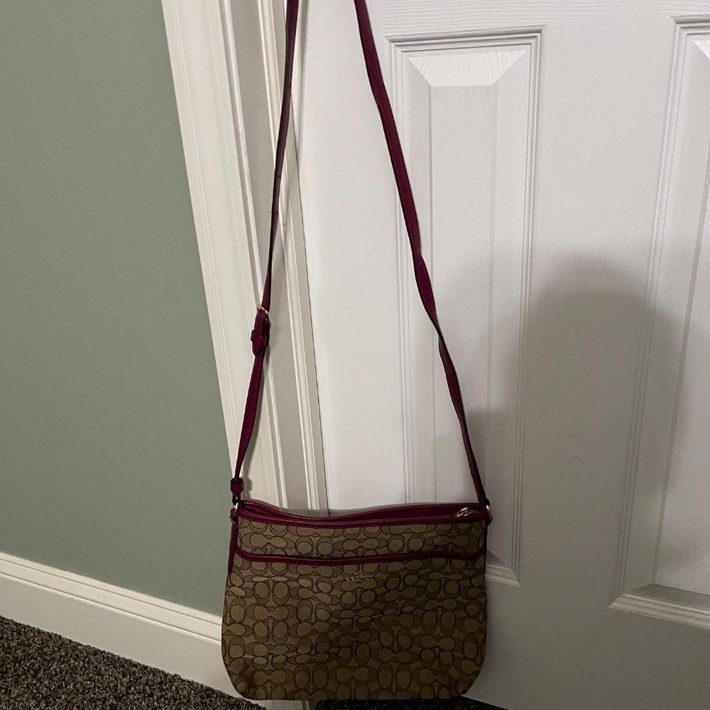 Coach File Crossbody In Signature Canvas - Authen… - image 6